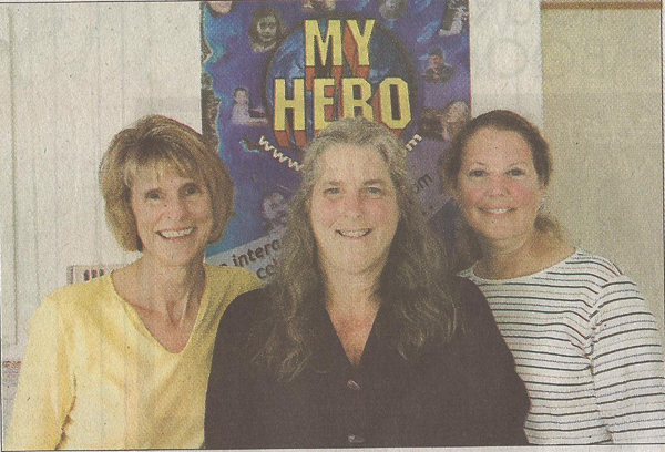 <b>PROJECT:</b> From left to right: Communications and Editorial Manager Margaret Dean, Founder and Director Jeanne Meyers and Administration Manager Stephanie Cole in the My Hero office in Laguna Beach. <P>Mike Plaza/Coastline Pilot